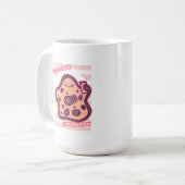 Gelukkige verjaardag: viert biologiecel pun koffiemok (Voorkant links)