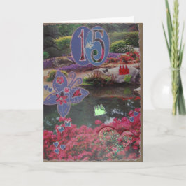 Gelukkige Verjaardag - vijftiende - Plakboek 4 - Kaart