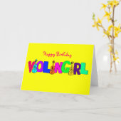 Gelukkige Verjaardag Vioolmeisje Kaart (Gele Bloem)