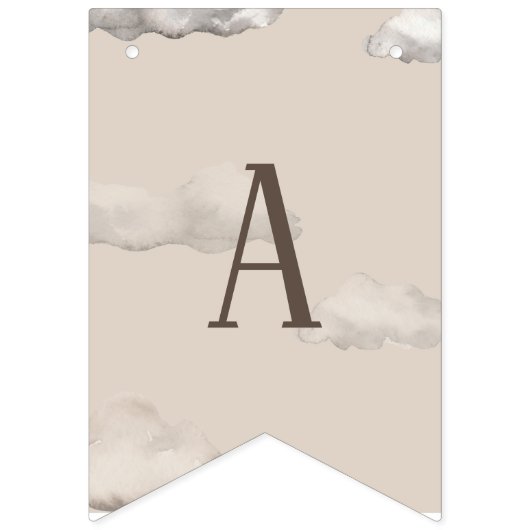 Gelukkige Verjaardag Vliegtuig Bunting Vlaggetjes (Derde vlag)