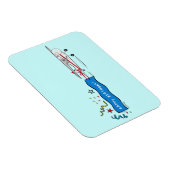 Gelukkige Verjaardag vliegtuig Magneet (Rechterzijde)