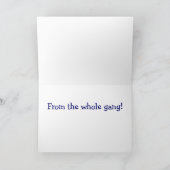 Gelukkige Verjaardag Vliegtuig van de Hele Bende Kaart (Binnen)