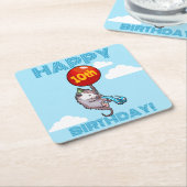 Gelukkige verjaardag! Voeg de Age Opossum & Red Ba Kartonnen Onderzetters (Schuin)