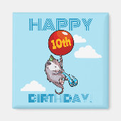 Gelukkige verjaardag! Voeg de Age Opossum & Red Ba Magneet (Voorkant)