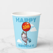 Gelukkige verjaardag! Voeg de Age Opossum & Red Ba Papieren Bekers (Voorkant)