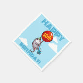 Gelukkige verjaardag! Voeg de Age Opossum & Red Ba Servet (Hoek)