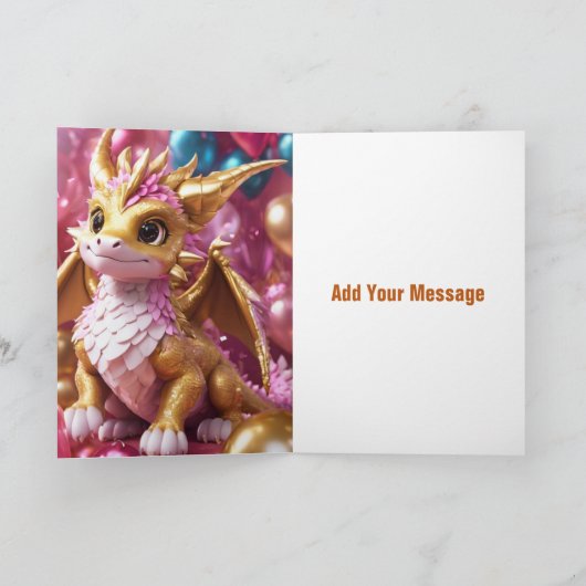 Gelukkige Verjaardag /Voeg uw bericht toe :-) Kaart (Binnen)