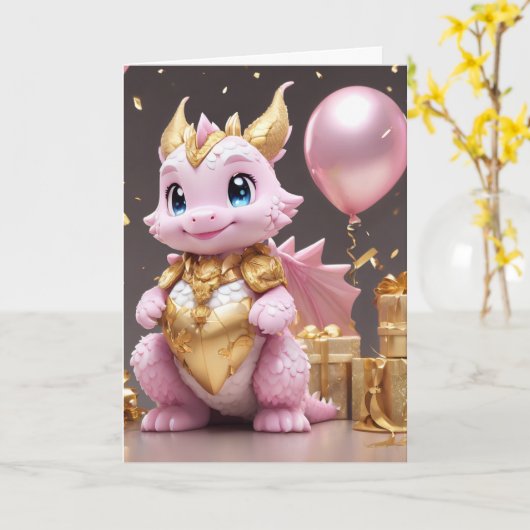 Gelukkige Verjaardag /Voeg uw bericht toe :-) Kaart (Gele Bloem)