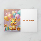 Gelukkige Verjaardag /Voeg uw bericht toe :-) Kaart (Binnen)