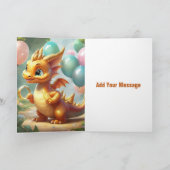 Gelukkige Verjaardag /Voeg uw bericht toe :-) Kaart (Binnen)