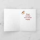 Gelukkige Verjaardag Vogelliefhebber Watcher Vogel Kaart (Binnen)