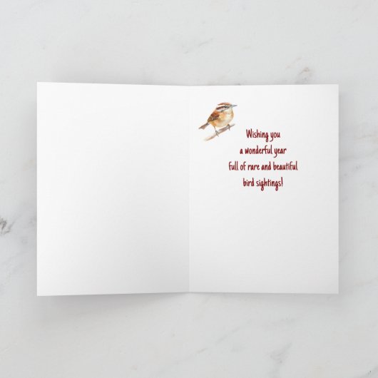 Gelukkige Verjaardag Vogelliefhebber Watcher Vogel Kaart (Binnen)