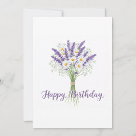 Gelukkige Verjaardag Voilet Flowers Digital Feestdagenkaart