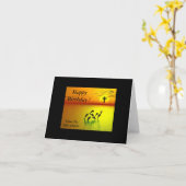 Gelukkige Verjaardag...Volg het Licht van Christus Kaart (Gele Bloem)