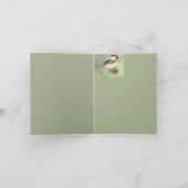Gelukkige verjaardag voor alle Chickadee Bird Bedankkaart (Binnen)