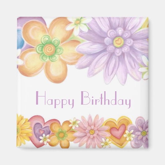 Gelukkige Verjaardag voor altijd 1 Magneet (Voorkant)