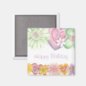 Gelukkige verjaardag voor altijd magneet (Voorkant / Achterkant)