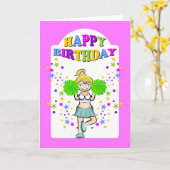 Gelukkige verjaardag voor beste cheerleader van de kaart (Gele Bloem)