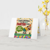 Gelukkige verjaardag voor de beste boer ooit kaart (Gele Bloem)