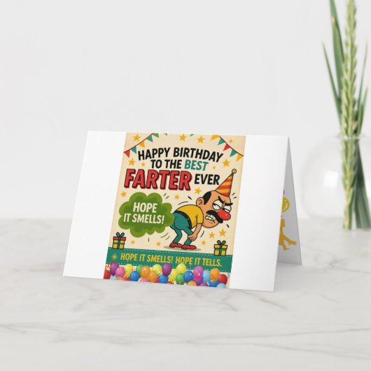 Gelukkige verjaardag voor de beste boer ooit kaart (Voorkant)