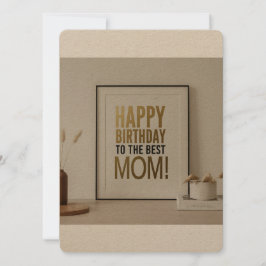 Gelukkige verjaardag voor de beste moeder ooit aankondiging