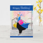 Gelukkige verjaardag voor de beste shopper kaart (Gele Bloem)