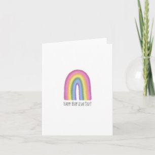 Gelukkige verjaardag voor de doop Regenboogkaart Kaart