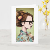 Gelukkige verjaardag voor een Boek Liefdevolle Vri Kaart (Gele Bloem)