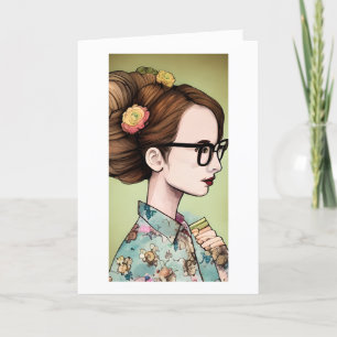 Gelukkige verjaardag voor een Boek Liefdevolle Vri Kaart