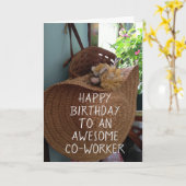 GELUKKIGE *VERJAARDAG* VOOR EEN FAVORIETE *MEDEWER KAART (Gele Bloem)