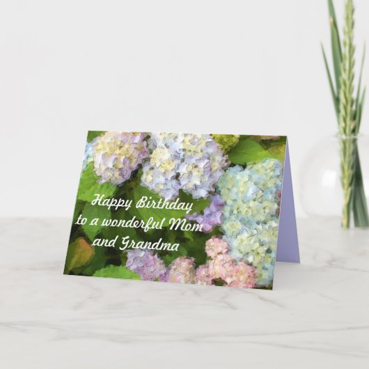 Gelukkige verjaardag voor een geweldige moeder en kaart (Voorkant)