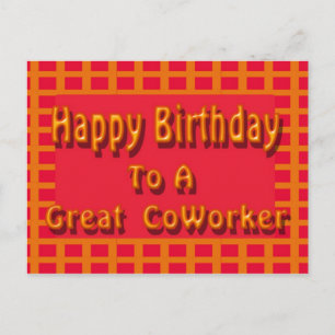 Gelukkige verjaardag voor een goede collega briefkaart