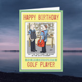 Gelukkige verjaardag voor een golfer kaart