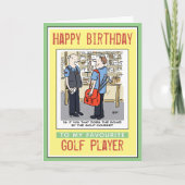 Gelukkige verjaardag voor een golfer kaart (Voorkant)