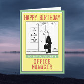 Gelukkige verjaardag voor een manager. kaart