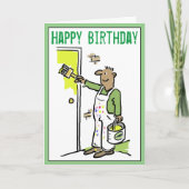 Gelukkige Verjaardag voor een Schilder & Decorator Kaart (Voorkant)