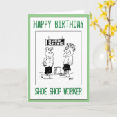 Gelukkige verjaardag voor een schoenenwinkel kaart (Gele Bloem)