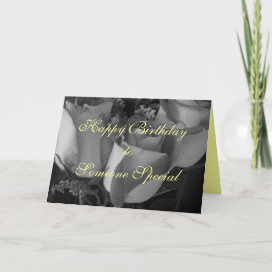 Gelukkige verjaardag voor een speciaal iemand kaart (Voorkant)