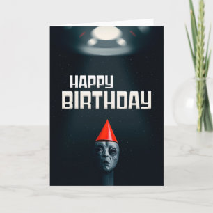 Gelukkige verjaardag voor iedereen die buitenaards feestdagen kaart