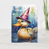 Gelukkige Verjaardag! voor iedereen die van eenden Kaart (Voorkant)