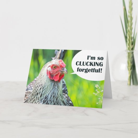 Gelukkige Verjaardag voor iedereenChicken Humor Feestdagen Kaart (Voorkant)