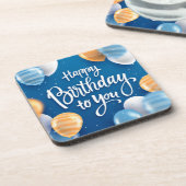 Gelukkige verjaardag voor jou bier onderzetter (Linkerzijde)