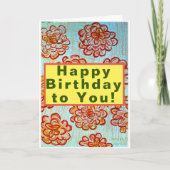 Gelukkige verjaardag voor jou kaart (Voorkant)