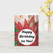 Gelukkige verjaardag voor jou kaart (Gele Bloem)
