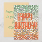 gelukkige verjaardag voor jou mijn beste vriend (Voorkant / Achterkant)