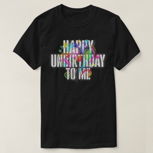 Gelukkige verjaardag voor mij in shirt (Design voorkant)