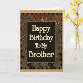 Gelukkige verjaardag voor mijn broer kaart (Gele Bloem)