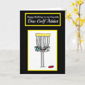 Gelukkige verjaardag voor mijn favoriete disc golf kaart (Gele Bloem)