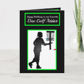 Gelukkige verjaardag voor mijn favoriete disc golf kaart (Voorkant)