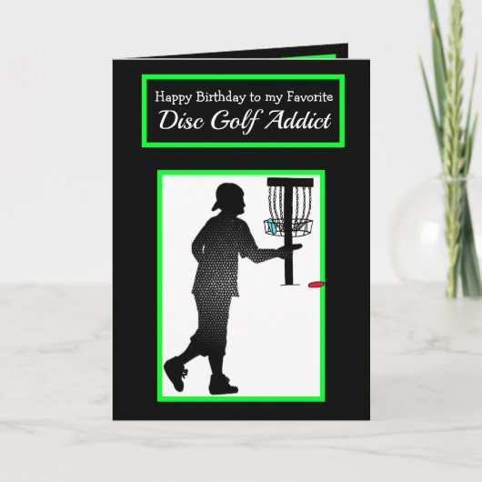 Gelukkige verjaardag voor mijn favoriete disc golf kaart (Voorkant)
